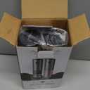 Electric Salt and Pepper Grinder- Automatic Battery Pepper Mill Shakers Kitchen Essentials for New Home Adjustable Coarseness Upgraded Larger Capacity with Led for Housewarming Gifts (Stainless Steel)