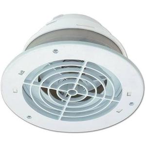 SEVBLKX Soffit Exhaust Vent 4", 5", 6" Multi-Diameter Duct Compatibility UV-Stabilized ABS Integrated Backdraft Damper for Bathroom/Kitchen Fan Venting via Soffit or Eave (White)