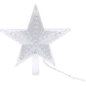 Uonlytech Christmas Tree Star Topper Light LED Tree Top Star Ornament Home Decoration with US Plug (Warm White) (Size 2)