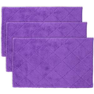 3-Pack Microfiber Mops Refill Pads for 14 Inch Mop (Purple)
