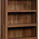Sauder 5 Tier Book Shelf Wooden Bookcase Multipurpose Bookshelf for Home Office, Living Room, in Grand Walnut