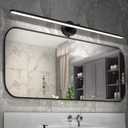 MantoLite 32'' Picture Lights for WallVanity Lights for Bathroom,Plug-in or Hardwired18W 3000K LED Non-Dimmable Modern Bathroom Lighting Fixtures Over Mirror and Wall Lights for BedroomBlack