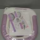 LeMeeOly Electric Sitz Bath, Unisex Foldable Sitz Bath for Toilet Seats, Sitz Bath for Postpartum Care and Hemorrhoids, Non-Slip & High Water Flow (Purple)