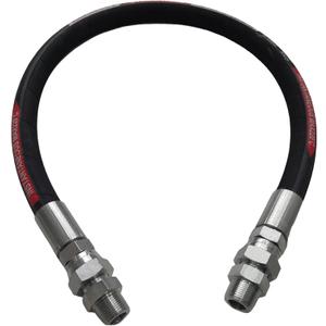 Upgraded Compressor Jumper Hose, High-Temperature 320F, 3/4" x 40"Length, 3/4" NPT Male Connector, Both Sides Fittings Rotate Freely, 700 PSI