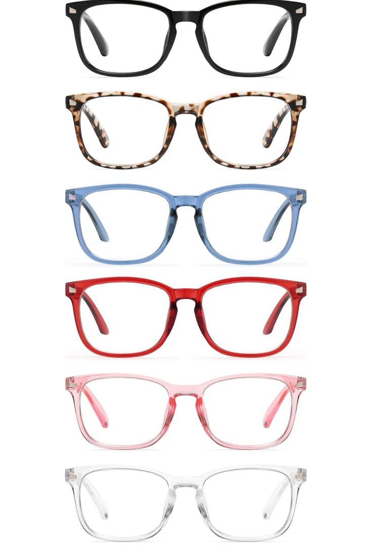 CCVOO Reading Glasses for Women/Men, Eyeglasses, Blue Light Readers for Women/Men, Computer Eye Glasses, Cheaters, +1.75