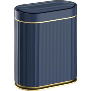 ELPHECO 2 Gallon Sensor Can - 7.5L Waterproof Motion Sensor Can, Automatic Bathroom Bin, Slim Garbage Can, Bathroom, Office, Bedroom, Midnight Blue