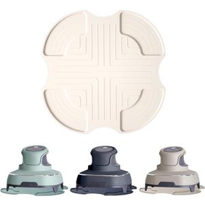 Air Fryer Trivets Silicone for Ninja Crispi, Hot Pads Potholders for Ninja Crispi Airfryer Accessories, Heat-Resistant, Non-Slip, Protection for Countertop (White)