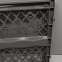 MYPET North States Paws Portable Pet Gate: 26-40" Wide. Pressure Mount. No Tools Needed. Made in USA, 23" Tall, Expandable, Durable Dog Gates for Doorways, Fieldstone Gray