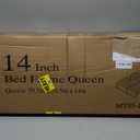14 Inch Queen Bed Frame,3500 lbs Heavy Duty Metal Platform, Steel Slats Support/No Box Spring Needed/Noise Free/Non-Slip/Easy Assembly