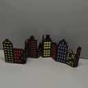 Wooden Hero Room Party Decorations Foldable Skyscrapers Decor Skyscrapers Table Centerpiece for Building Playroom Bedroom Birthday Gifts