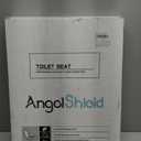 Elongated Toilet Seat Natural Wood Toilet Seat with Zinc Alloy Hinges, Easy to Install also Easy to Clean, Anti-pinch Marble Toilet Seat by Angol Shiold (Elongated, Green Marble) (Elongated-18.5)