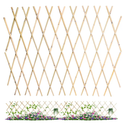48x72 Inch Expandable Bamboo Trellis, Garden Lattice Fence, Expandable Fence for Climbing Plants, Vines & Ivy,Pet & Dog Barrier（Pack of 1）