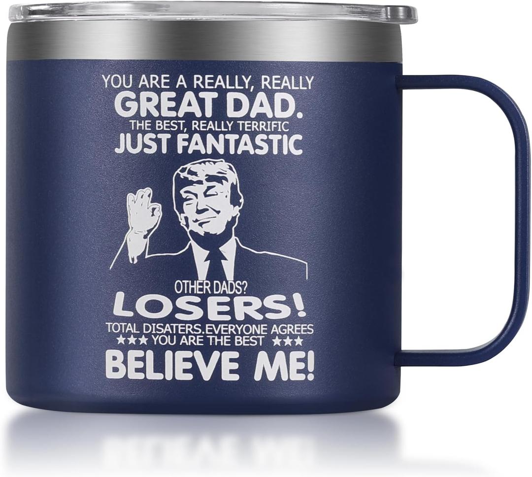 Gifts for Dad from Daughter, Son - You Are A Really Really Great DAD Coffee Mug, Funny Fathers Day Birthday Gifts for Men Husband, Best Dad Mug 14 Oz Blue