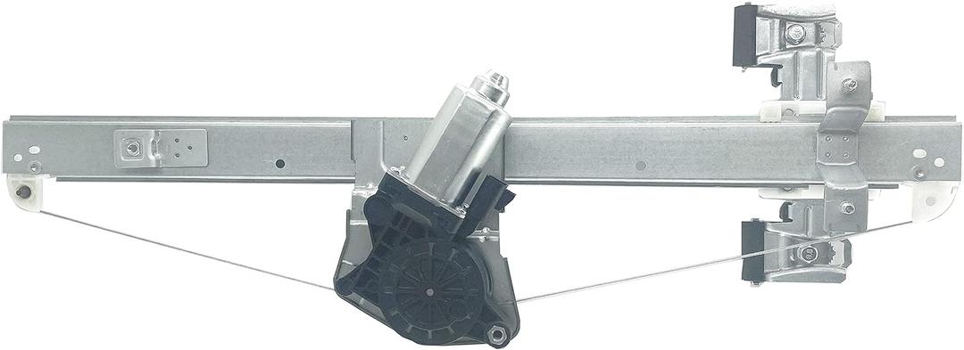 741-389 Rear Right Passenger Side Power Window Regulator Motor 2-Pins Plug Compatible with 2007-2013 Silverado 1500 2500HD 3500HD/GMC Sierra 1500 2500HD 3500HD,Extended Cab Pickup
