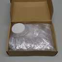 XunYee 25 Set Clear Button Maker Acrylic Blank Pins Bulk for Making DIY Photo Badges, Christmas Party Favors, Crafts, Costumes & Gifts with Pin, Blank Paper and Card Removal Tool (3 Inch)