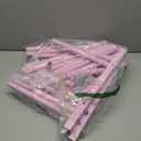 Calmootey Double Rod Clothing Garment Rack,Rolling Hanging Clothes Rack,Portable Clothes Organizer for Bedroom,Living Room,Clothing Store,Pink