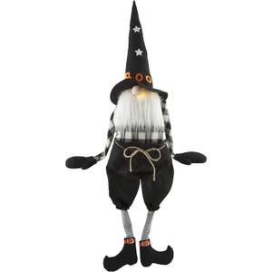 Mud Pie Light Up Dangle Arm Gnome, Boo