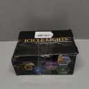 33ft Icicle Lights for Outside, Red and White Christmas Lights Outdoor Indoor, 400 LED Twinkle String Light with 75 Drops Short Curtain Light for Thanksgiving Room Home Wall Bedroom Window Decoration