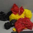 Aimto 12pcs Red Yellow and Black Paper Pom Poms Decorations for Party Ceiling Wall Hanging Tissue Flowers Decorations - 3 Colors of 12 Inch, 10 Inch.