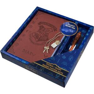 Harry Potter Lockable Diary with UV Invisible Ink Pen for Kids, Teens, Secret Journal with Key, Lined Pages, Stationery Supplies, Gifts for Kids (Brown UV Pen)