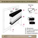 RV Blinds,RV Pleated Shades,RV Window Shades,Camper Blinds,RV Window Blinds for RV Camper Travel Trailers Motorhome's Window 32" W x 24" L Black