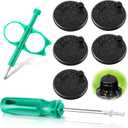 7 Pack Sprinkler Rubber Head Cap Tool Kit Compatible with Hunter PGP Rotor, Sprinkler Protective Rubber Cap Replacement, Lawn Irrigation Parts for Automatic Irrigation Water System