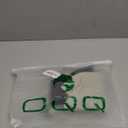 OQQ Women's 2 Piece Tank Tops Crew Neck Sleeveless Basic Stretch Casusal Yoga Crop Camis Black Jade Green, M