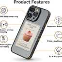 Compatible for iPhone 14 Pro Max Case Cute Aesthetic - Durable Fashion Funny Phone Case - Alien Pattern Print Soft Shockproof Cover 6.7" Black