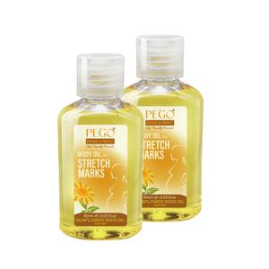 2 x PEGO Stretch Mark Oil for Pregnancy, Maternity Body Oil for Stretch Mark Prevention & Reduction, Hydrating Skin Care, 4.06oz (2Pack)