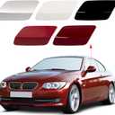 Front Bumper Headlight Washer Nozzle Cover Cap Fit for BMW E92 E93 328i 335I 335IS Coupe Convertible 2011 2012 2013 61677253393 61677253394 (Silver, Right Passenger Side)