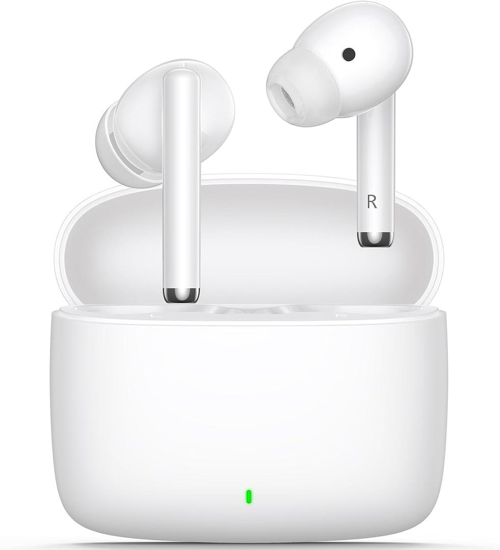 Wireless Earbuds for Google Pixel 8 9 Pro XL Fold 7 6 A, 5.3 Bluetooth Headphones Noise Canceling Ear Bud with Mic Touch Control HiFi Stereo for iPhone 16 15 Pro Max 14 Galaxy S24 Ultra S23 Fe Flip 6