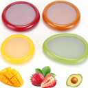 Winb Set of 4 Reusable Fruit and Veggie Savers - Ideal for Avocados, Tomatoes, Apples, Garlic, Onions, and More