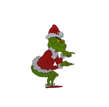 Christmas Yard Signs Stakes Grinch 6 Inches