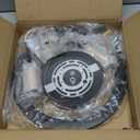 Industrial Semi Flush Mount Ceiling Light Fixture 3-Light Matte Black and Gold Chandelier E26 Farmhouse Ceiling Lamp for Entryway Hallway Bedroom Passway Balcony