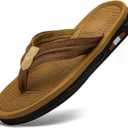 Mens Flip Flops Thong Sandals Lightweight Comfortable Summer Beach Slides Soft Cushion Footbed Open Toe Slippers for Pool Showers Dorms Water Friendly Indoor and Outdoor (XL)