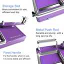 Cigarette Rolling Machine, Manual Dual-Track Upgrade Cigarette Machines, for 8.0 MM Diameter Size Cigarette Tube (80-100MM Lengths),Purple
