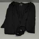 LASLULU Womens Tie Front Wrap Tops Long Sleeve Bolero Shrugs Crop Cardigan Yoga Ballet Cover up Tops Pilates Outfits (Small, Black)