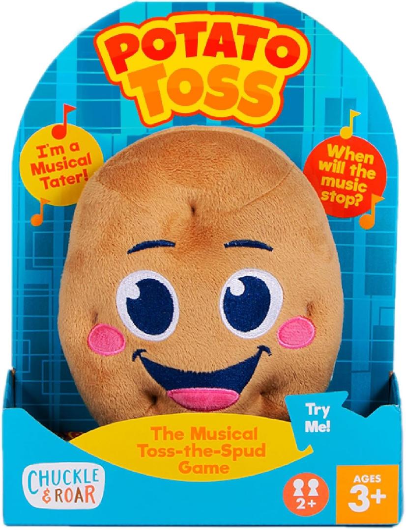 Chuckle & Roar Potato Toss Family Game Musical Toss-The-Spud Electronic Toy with Random Timer, Batteries Included, Party Game for Kids Ages 3+