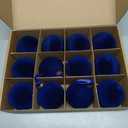 12 Pcs Velvet Christmas Balls Bulk Shatterproof Plastic Christmas Tree Decorations for Decorative Hanging Baubles (12, Navy Blue, 3.15Inch)