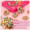 AOOLIO Sour Sweet Ring Clusters Candy- Crunchy & Gummy Rainbow Christmas Circular Ring Candy for Goodie Gift, Road Trips, Offices, Celebrations- 6.34 oz (2 Boxes) (EXP 09/08/26)