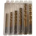 30pc Micro Drill Bits Set, 0.6-3.2mm Small Pin Vise Hand Drill, Titanium Coated HSS Mini Bits for Resin Beads Jewelry Making Wood DIY - Precision Hole Drilling