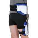 Hinged ROM Hip Abduction Brace, Adjustable Abduction Hip Stabilizer for Sciatica Pain Relief, Post Op Hips Orthosis Support Brace Joint Protection Fixation, Universal (Right)