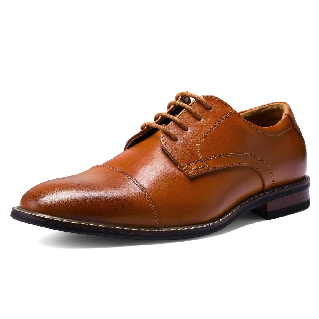 Men's Dress Shoes Formal Business Classic Lace Up Wingtip Oxford Shoes 8.5