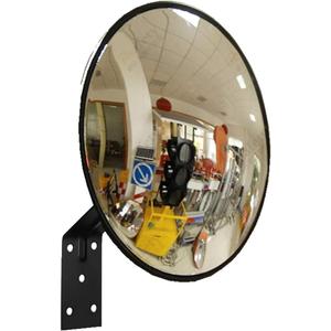 Traffic Curved Convex Wide Angle Mirror, 30 cm / 12", Unbreakable for Road Safety Shop Security with Adjustable Wall Fixing Bracket