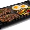 Upgraded Cast Iron Griddle for GE Gas Stove, WB31X24738 Stove Top Griddle Replacement Parts, Compatible with GE JGSS66SEL3SS JGB700SEJ4SS Gas Range, Nonstick Flat Top Grill Pan for Cooking