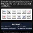 Wireless CarPlay Adapter, 2-in-1 Adapter Converts Wired Apple CarPlay & Android Auto to Wireless, Fast Connection, Plug & Play, Mini Design with Rainbow Ambient Light, Style I