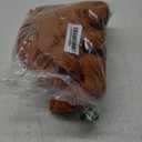 AVOIN colorlife Fall Pumpkin Caramel Throw Pillow Covers, 18 x 18 Inch Seasonal Autumn Thanksgiving Harvest Decoration Soft Plush Faux Fur Jacquard Cushion Case Decoration for Sofa Couch Set of 2