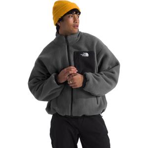 THE NORTH FACE Men's Yumiori Reversible Jacket | Water & Wind Resistant, Internal Cinch Cord, Elastic Cuffs & Zip Pockets (Medium, Tnf Black/Smoked Pearl)
