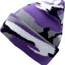 Unisex Knit Soft Warm Cuffed Beanie Hat Winter Camo Hats for Men Women