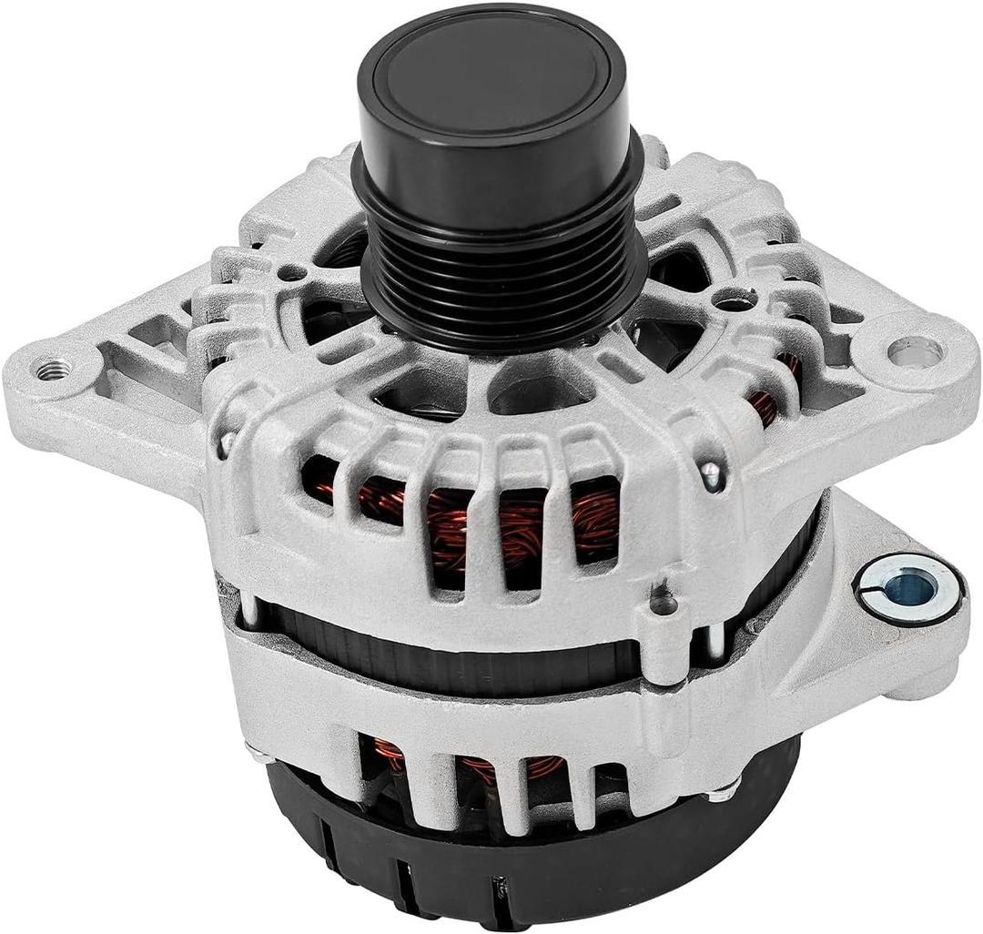 Alternator Replacement for Hyundai Accent L4 1.6L 2018-2019 Replacement for Kia Soul Rio Seltos L4 1.6L 2017-2021 130A 12V CW 6-Groove Clutch Pulley, 373002B970 2626125